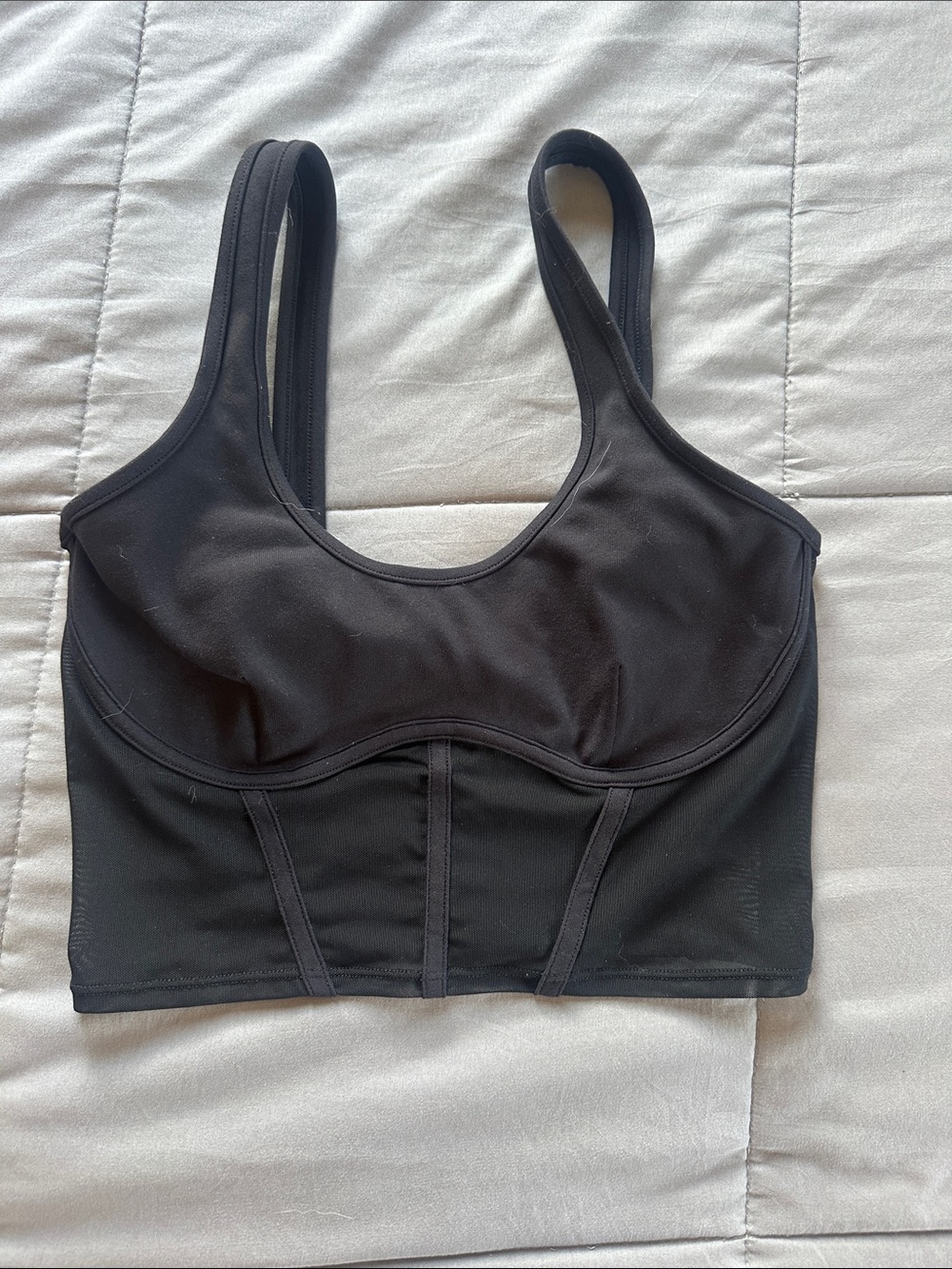 ALO Yoga Airbrush Mesh Corset Tank